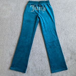 Juicy Couture Teal Velour Pants